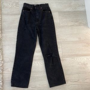ABERCROMBIE JEANS! WORN ONCE! Size 25 90s straight ultra high rise